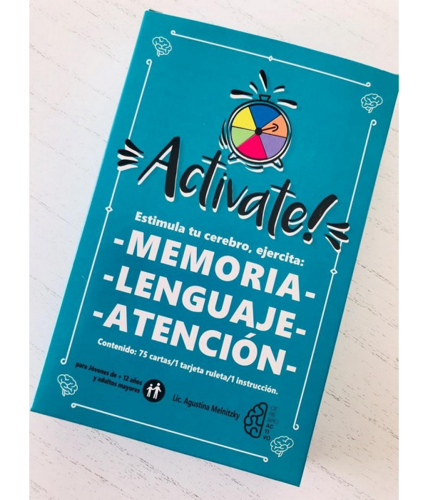 ACTIVATE! Estimula tu cerebro, ejercita: memoria, lenguaje y atenci&oacute;n 9789874872555 Neuroaprendizaje Infantil 30,40&nbsp;&euro;
