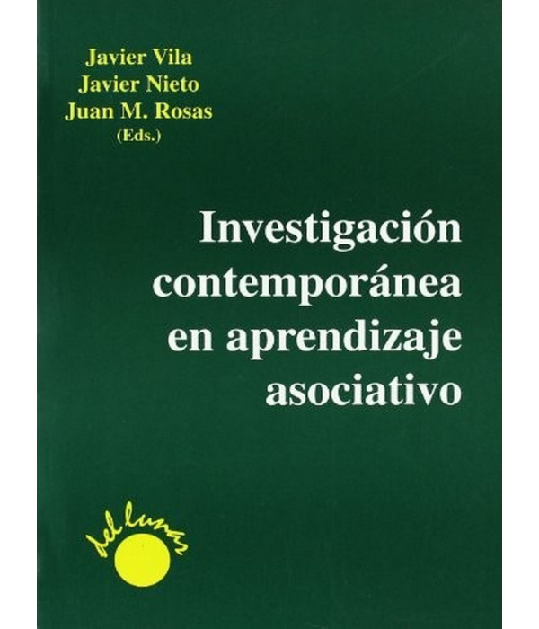 INVESTIGACION CONTEMPOR&Aacute;NEA EN APRENDIZAJE ASOCIATIVO 978-84-95331-15-2 Del Lunar 15,20&nbsp;&euro;