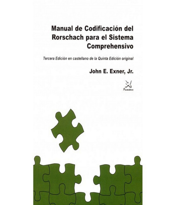 Manual de codificación del Rorschach para el sistema comprehensivo. 9788488909244 Psimática Editorial 28,50 €