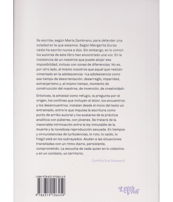 Metamorfosis de la clínica con adolescentes 9786319106459 Letra Viva 18,05 €