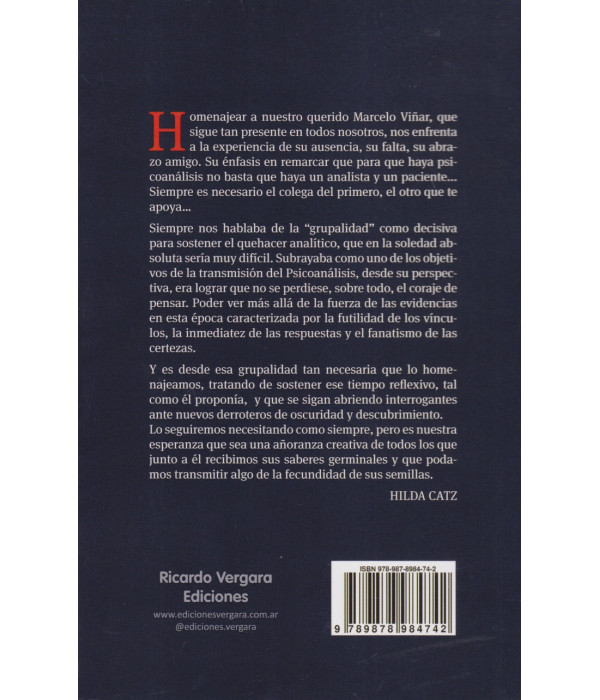Teoría y Clínica en la obra de Marcelo Viñar 9789878984742 Ricardo Vergara 18,05 €