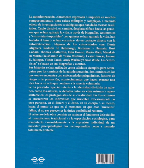 Cupio Dissolvi. Suicidio y otras vías de autodestrucción 9789879083932 Salerno Editorial 46,55 €