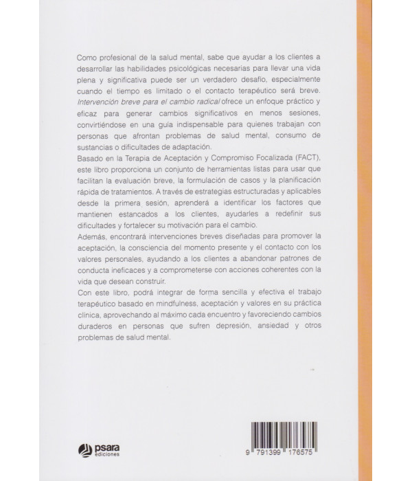 Intervenci&oacute;n breve para el cambio radical 9791399176575 Psara Ediciones 23,75&nbsp;&euro;